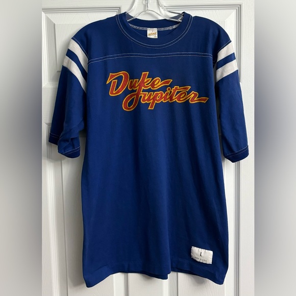VTG 80’s Sportswear Brand Duke Jupiter T-Shirt Size Large Made In USA. - Picture 1 of 6
